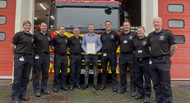 Robert Mallinson and Huddersfield Blue Watch